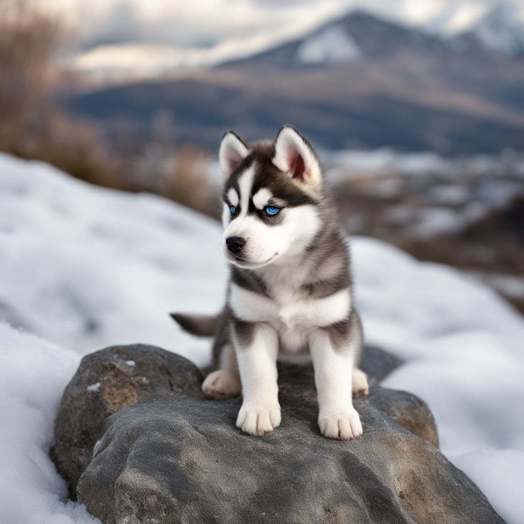 husky puppies in snow wallpaper