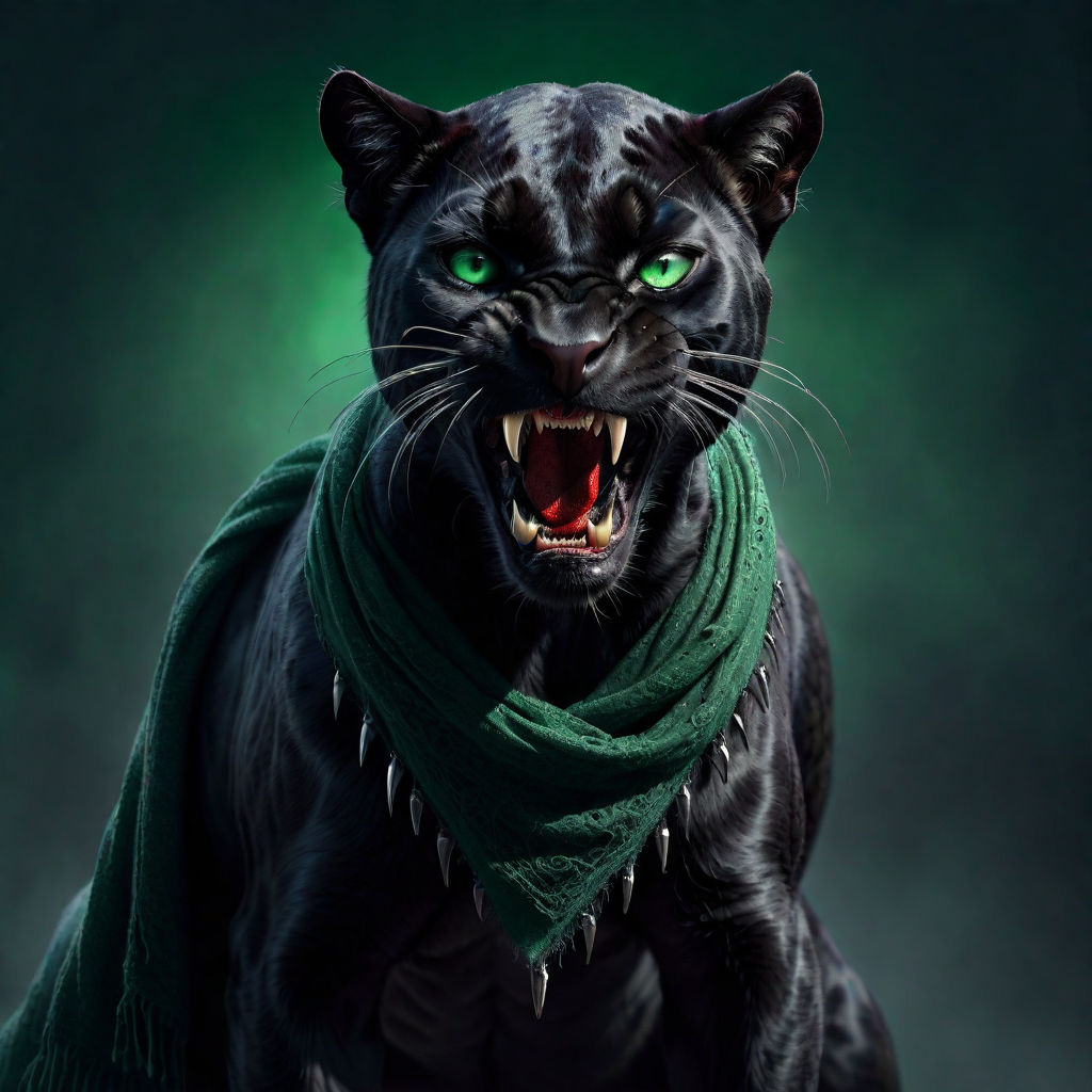 A 4K ultra HD mobile wallpaper depicting a powerful and agile Black  Panther, stealthily prowling through the dense undergrowth of a tropical  rainforest, its mesmerizing green eyes piercing through the darkness