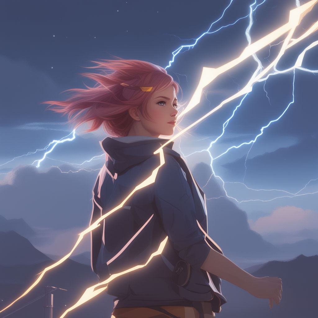 how to draw anime lightning