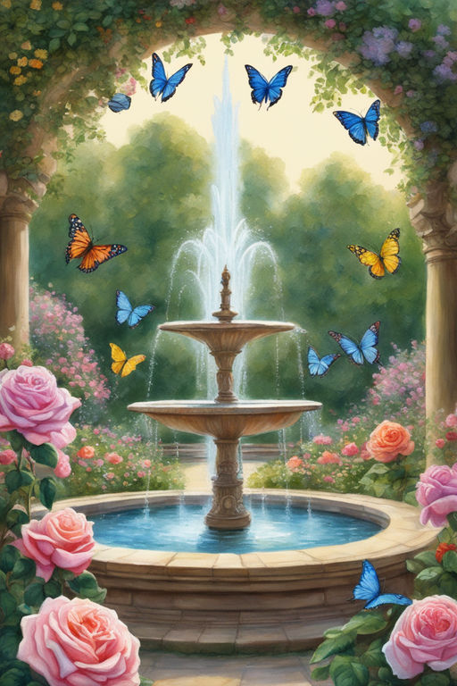 Butterflies Around The Fountain: Rio 2