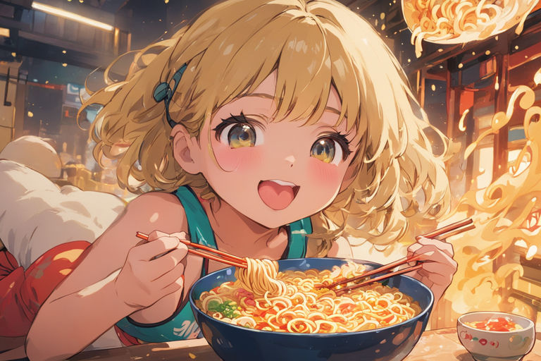 Anime Noodles: Scorching Ping Pong Girls - Ramen Para Dos