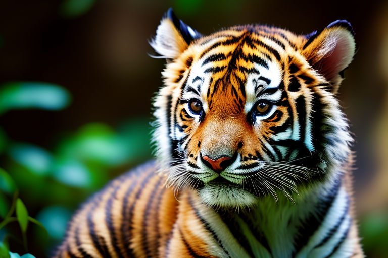 both are wearing Bengal tiger-striped orange and black jerseys. -  Playground AI