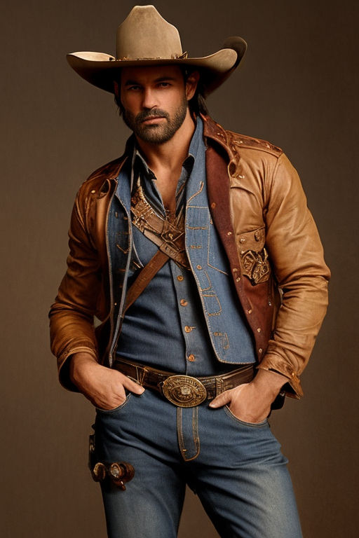 Mens Cowboy Western Costume Wild West Rodeo Gunslinger Texas