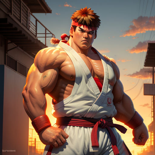 Vega from Street Fighter 2 by pixiv, by Ilya, Stable Diffusion