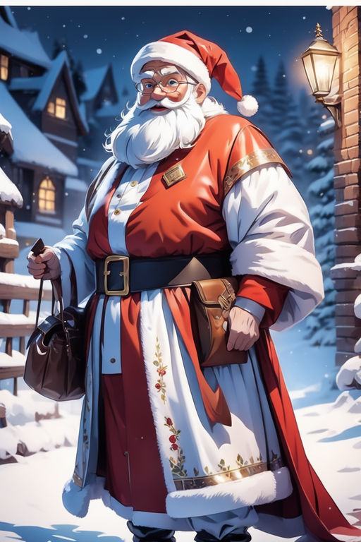 full body of santa claus