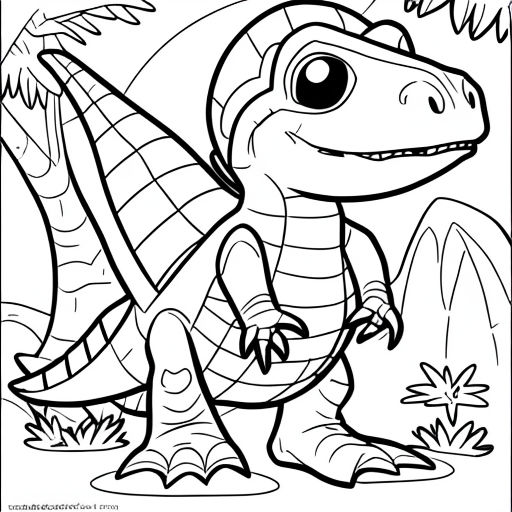 Dino Sketchbook for Kids ages 4-8 Blank Paper for Drawing.