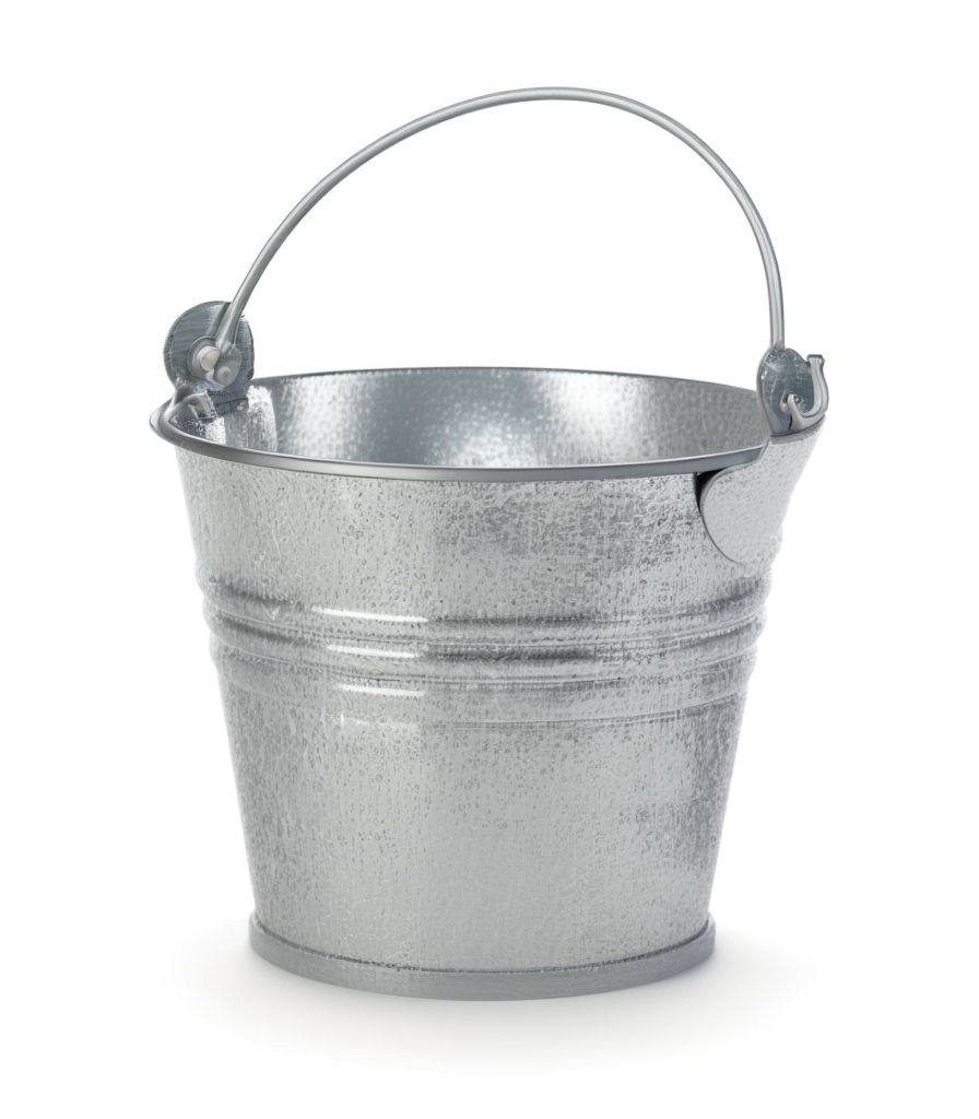 Toy bucket metal light