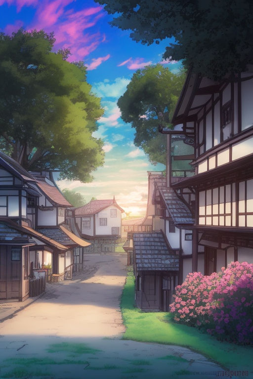 both-dunlin119: anime art-style mansion on fire in re:zero world with doors  and windows barricaded