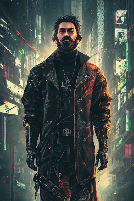 cyberpunk man art