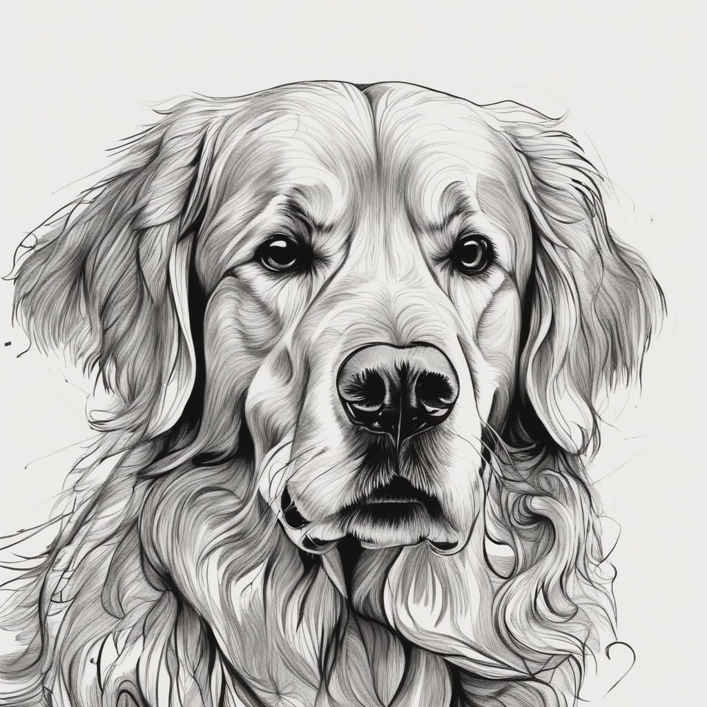 The Best Custom Line Art Drawing Pet Portraits - – Iconic Paw
