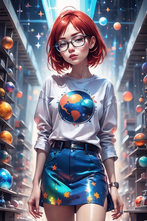 Nerdy Anime Girl, HD Png Download - kindpng