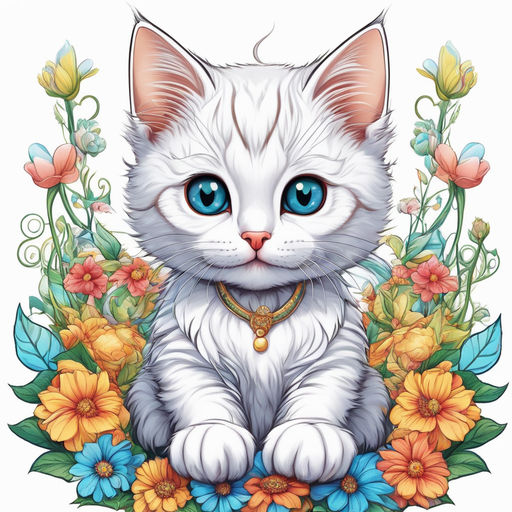 cat Cute Character Cartoon Illustration Clipart Drawing Kawaii Anime Manga  Design Art 8470154 PNG