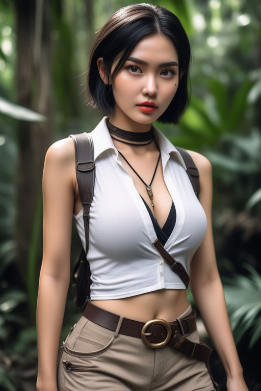 Costume long femme Lara Croft