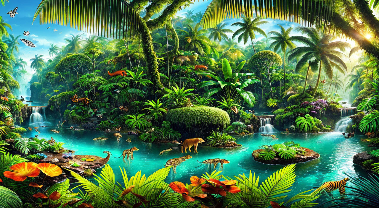 real jungle background