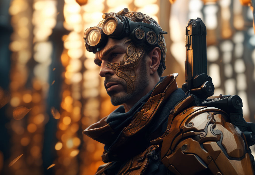 steampunk warrior art