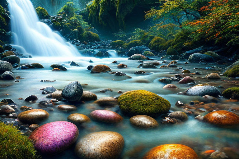 Colorful River Stones : r/interestingasfuck