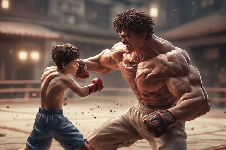 boxing stance anime