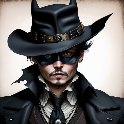 handsome man dressed like zorro - Playground