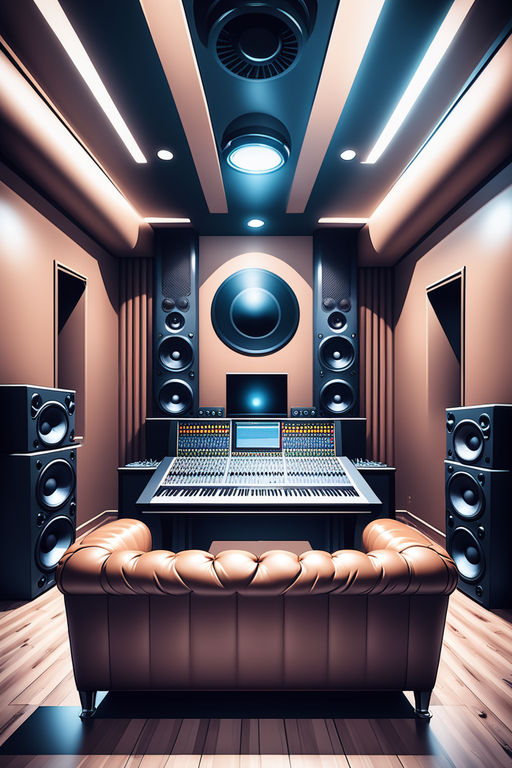 rap studio background