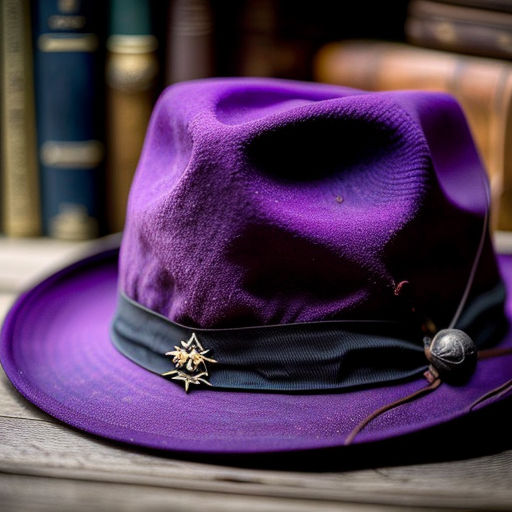 elegant fancy purple hat - Playground