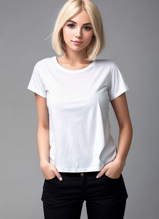 Premium Photo  A woman twists a white t shirt for coloring in the