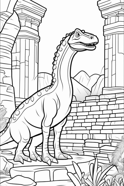 corythosaurus coloring page