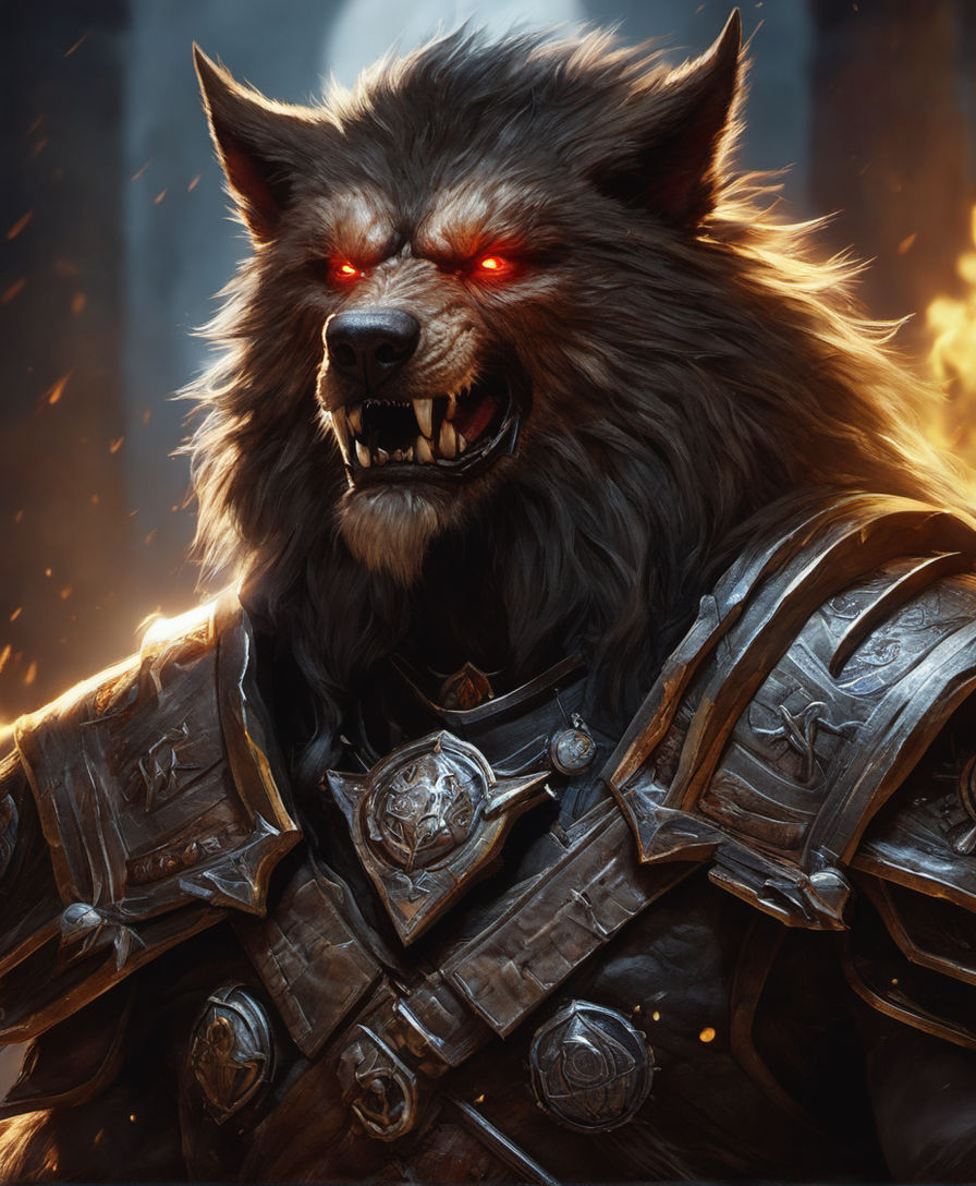 wow worgen warrior wallpaper