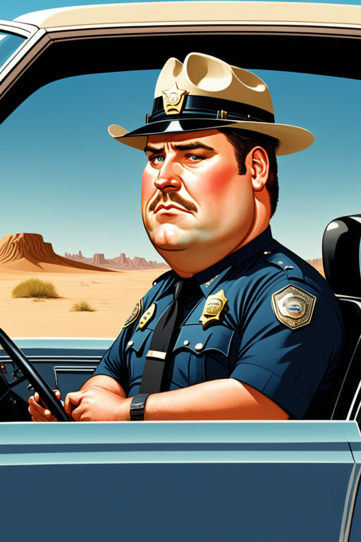 fat cop cartoon