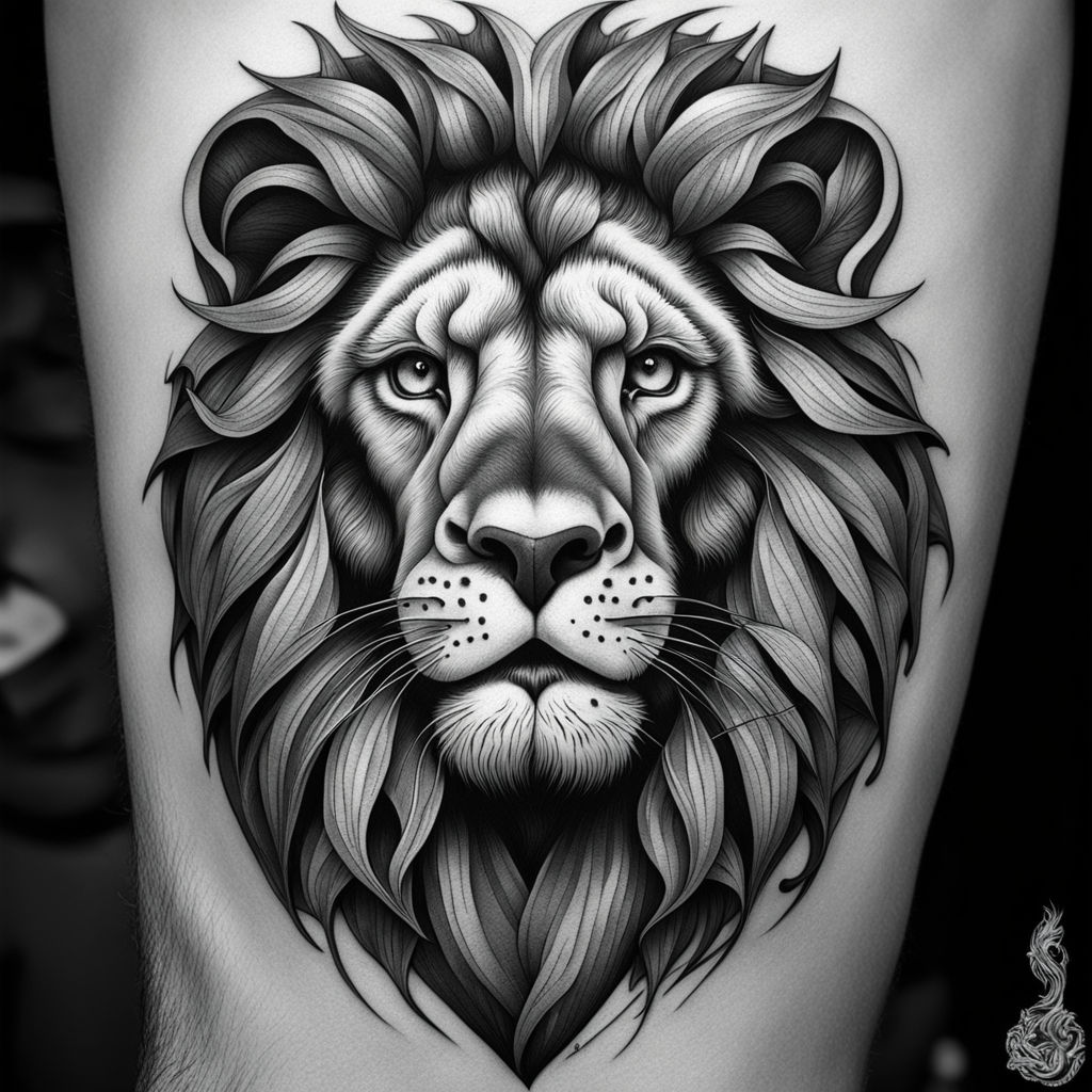 African Animals, Lion Tattoo, Black Lion - Lion Tattoo - -, Scary Lion HD  phone wallpaper | Pxfuel