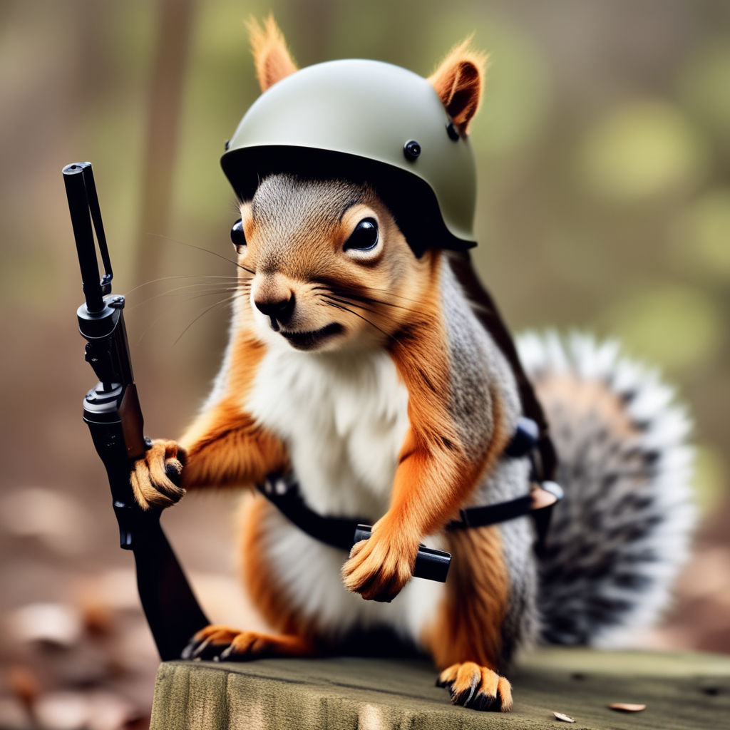 squirrels with weapons