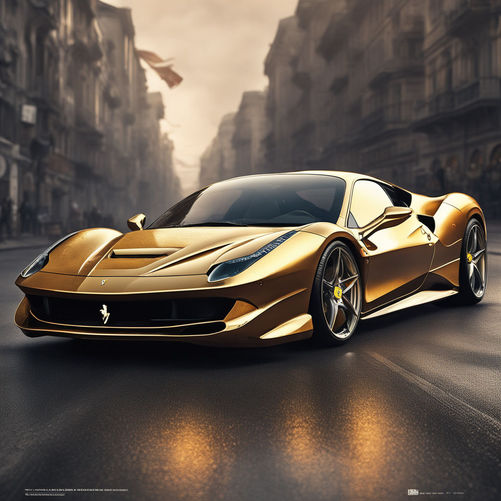 gold ferrari wallpaper