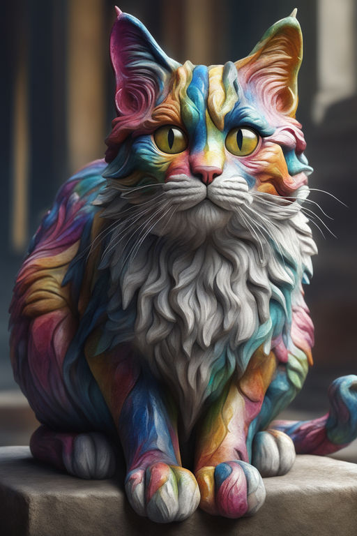 ArtStation - *angry cat* made with reference.