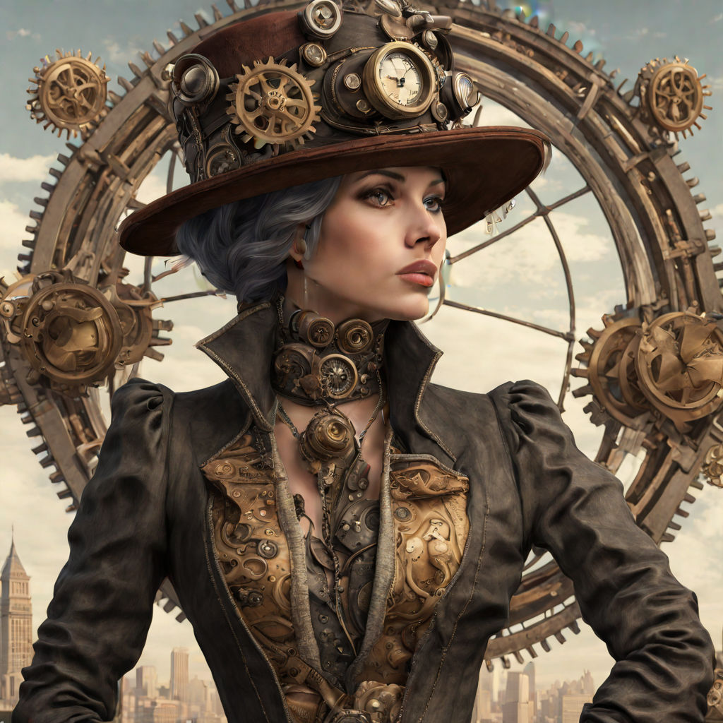 Steampunk Coffee Butler, an art print by M. C. Matz - INPRNT