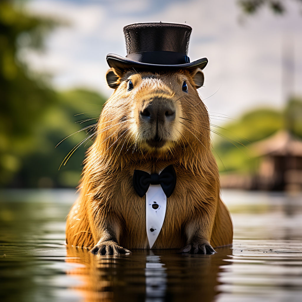 A capybara dressed like a nazi - Playground