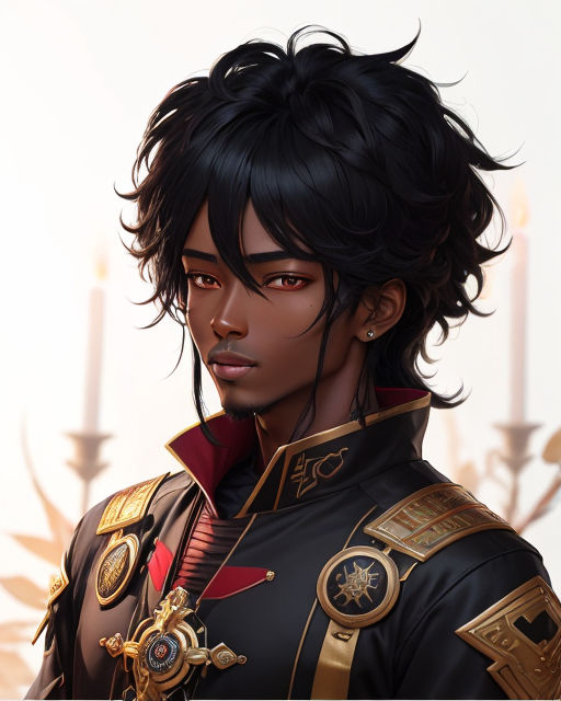 dark skin male anime characters