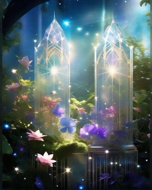 Prompt: Tarot card, magic, garden, little stars, , Broken Glass effect, no background, stunning, something that even doesn't exist, mythical being, energy, molecular, textures, iridescent and luminescent scales, breathtaking beauty, pure perfection, divine presence, unforgettable, impressive, breathtaking beauty, Volumetric light, auras, rays, vivid colors reflects