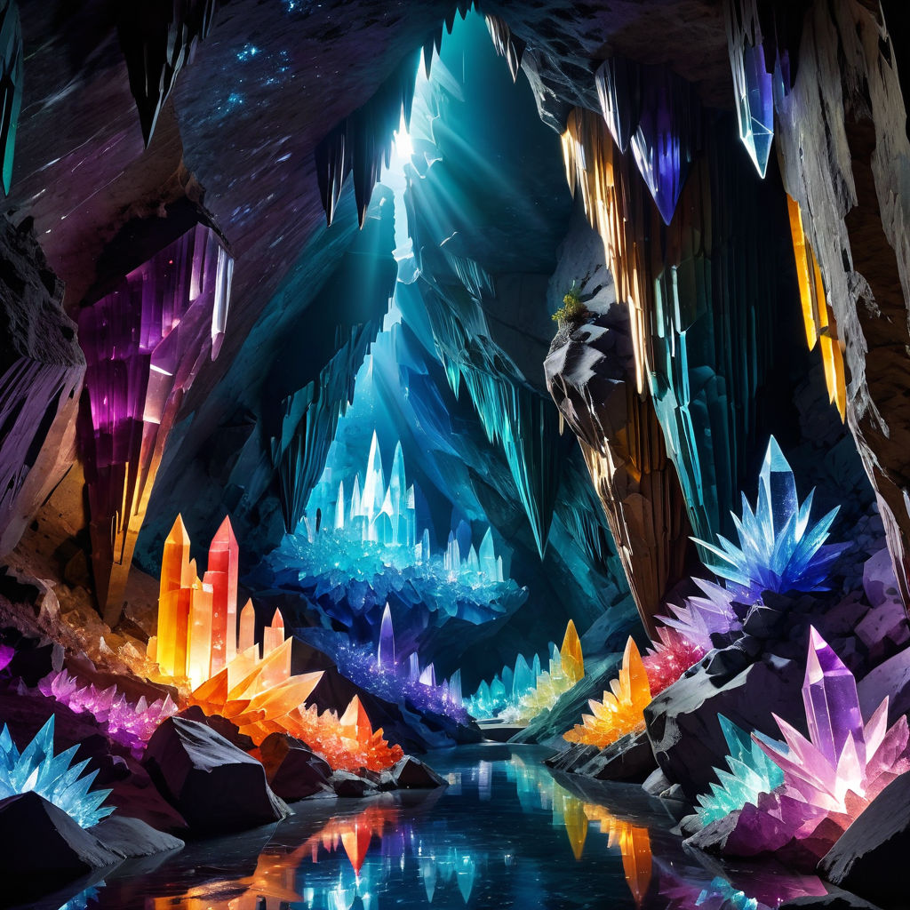 colorful crystal cave