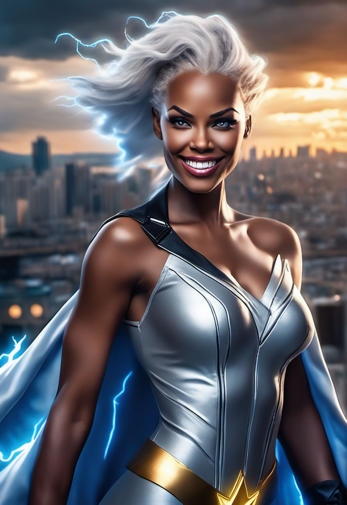 storm x men comic face