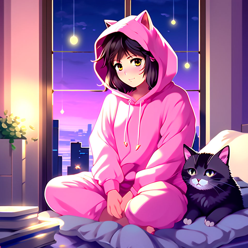 Download Spend a cozy evening at home watching anime! Wallpaper |  Wallpapers.com