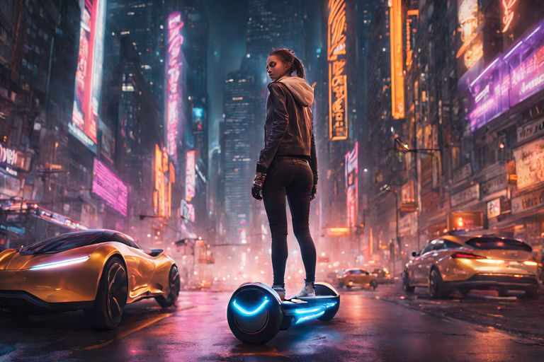 An Interesting Hover Car With A Few Lights On It Background, Picture Of  Hoverboard, Hoverboard, Modern Background Image And Wallpaper for Free  Download