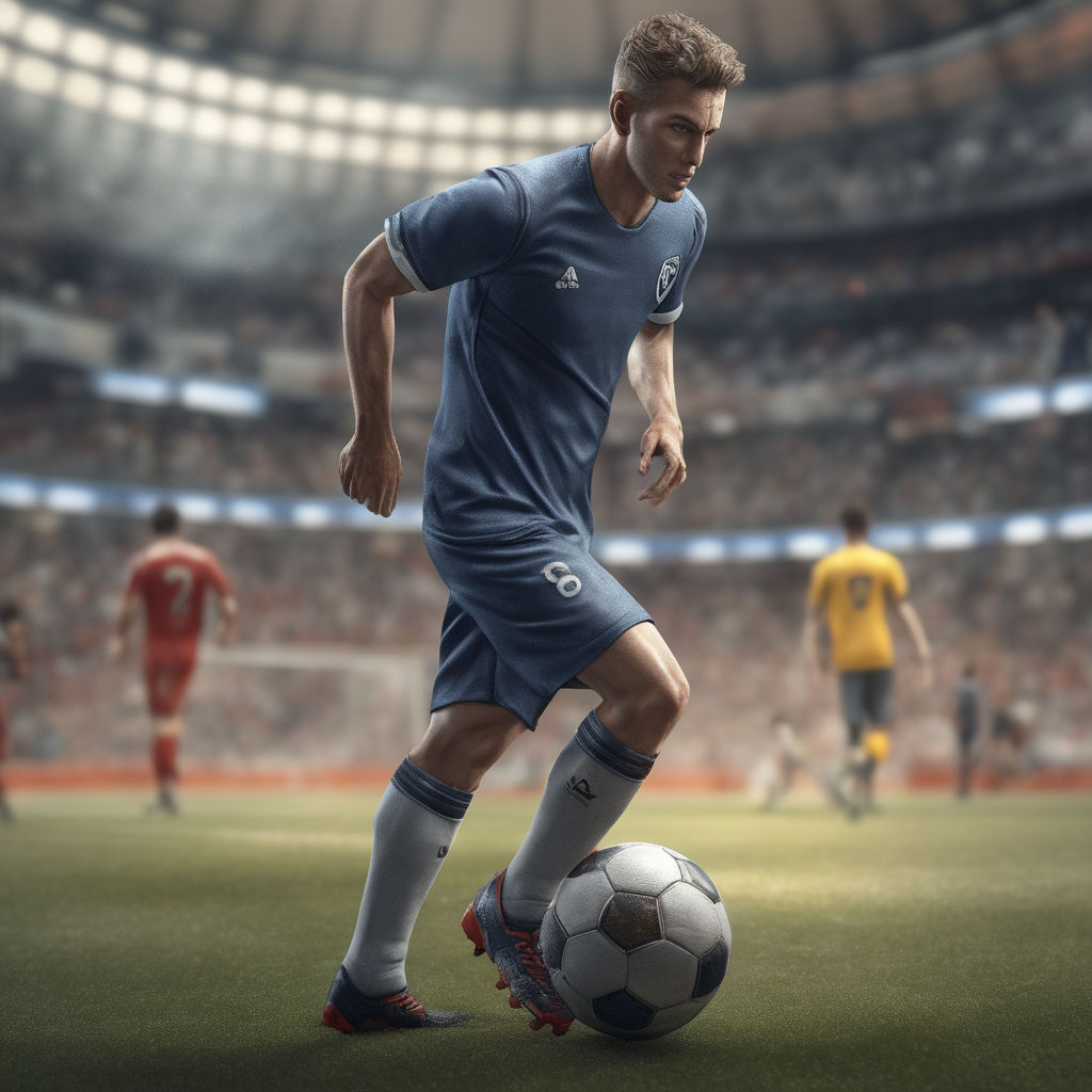 ArtStation - Soccer Camo Jersey Player-08