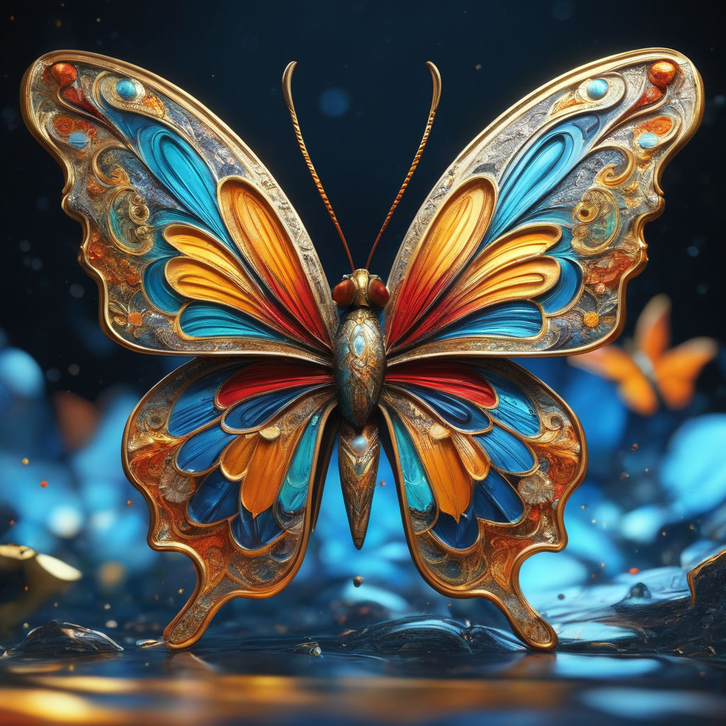 Golden butterfly  Beautiful butterflies, Beautiful bugs, Butterfly