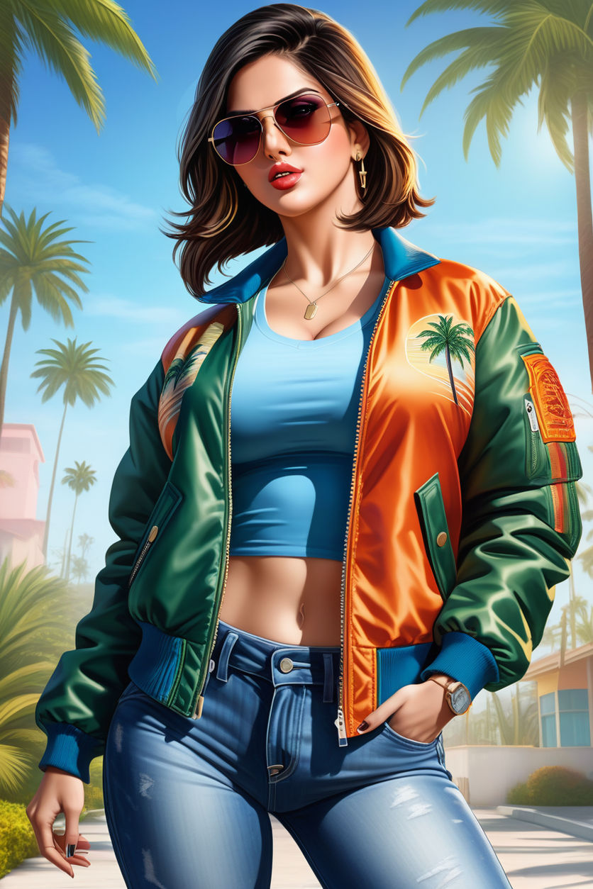 female grand theft auto character - Playground