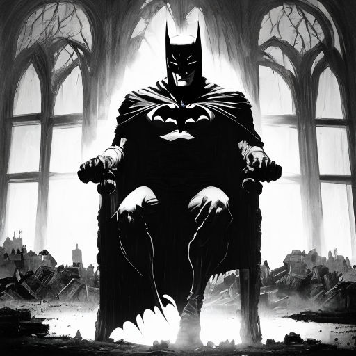 batman black and white face