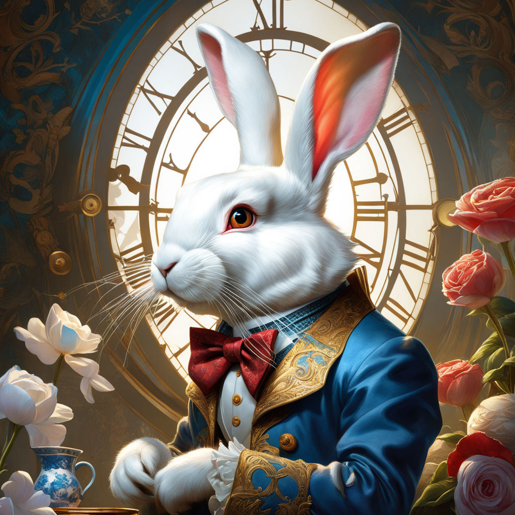 alice in wonderland paintings rabbit