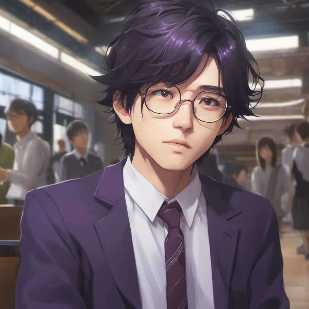 Anime Male Glasses  Anime Guy With Glasses HD Png Download  Transparent  Png Image  PNGitem