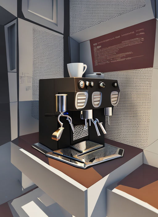 3D model Starbuck Coffee Espresso Machine VR / AR / low-poly