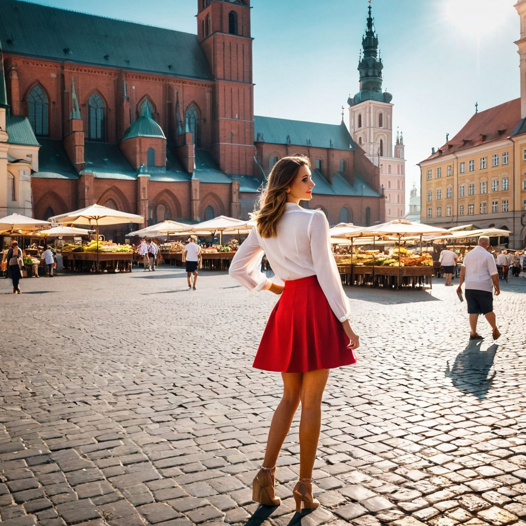 realistic red mini skirt - Playground