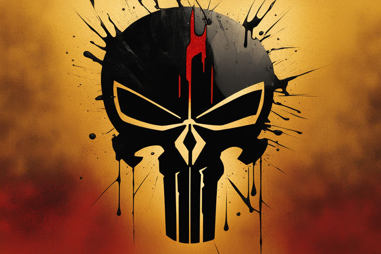 Spawn Wallpaper 4K, Skull, Punisher, Black background