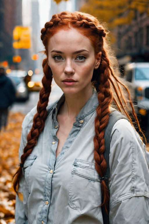  Red Hair Braid